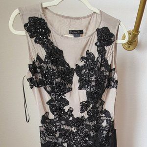 Black and Tan Long Dress